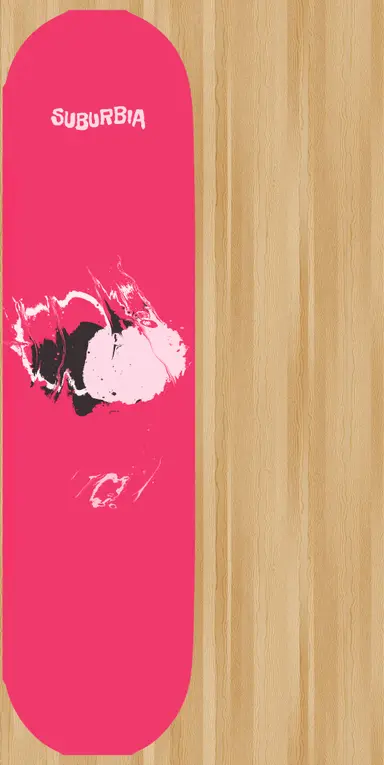 Pink swirl deck